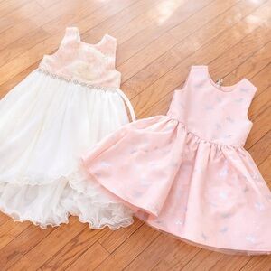 American Princess Pink Dress Bundle | Floral Tulle + Unicorn | Girls Formal